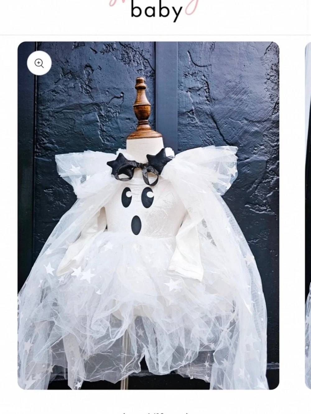 White Star Tulle Ghost Costume Dress